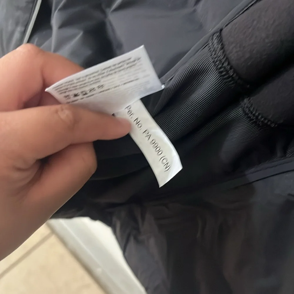 Lululemon Black Sleeveless Jacket with Embroidered Patch